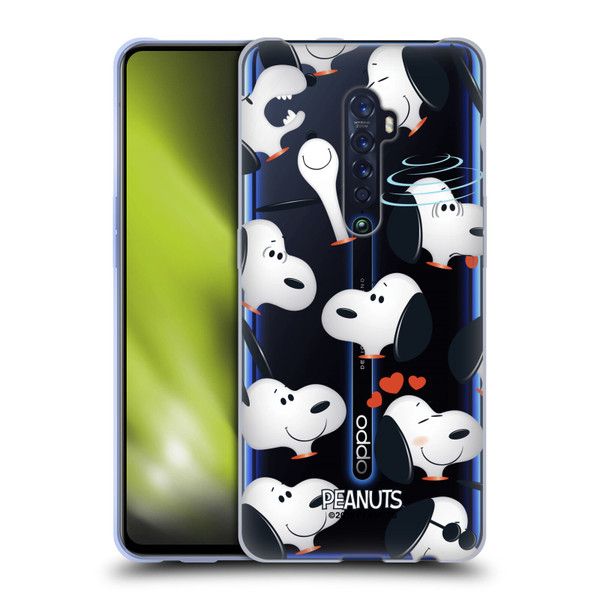 Peanuts Character Patterns Snoopy Soft Gel Case for OPPO Reno 2