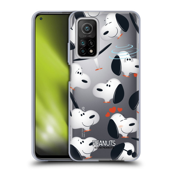 Peanuts Character Patterns Snoopy Soft Gel Case for Xiaomi Mi 10T 5G