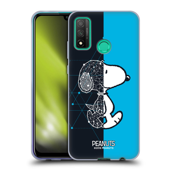 Peanuts Halfs And Laughs Snoopy Geometric Soft Gel Case for Huawei P Smart (2020)