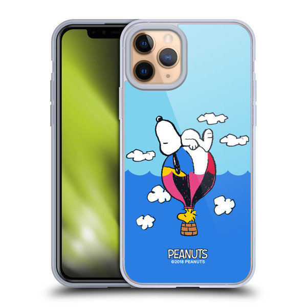 Peanuts Halfs And Laughs Snoopy & Woodstock Balloon Soft Gel Case for Apple iPhone 11 Pro & MagSafe