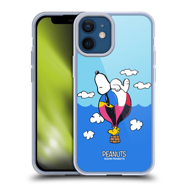 Peanuts Halfs And Laughs Snoopy & Woodstock Balloon Soft Gel Case for Apple iPhone 12 Mini & MagSafe