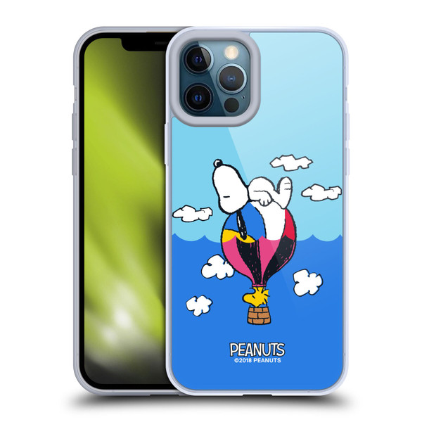 Peanuts Halfs And Laughs Snoopy & Woodstock Balloon Soft Gel Case for Apple iPhone 12 Pro Max