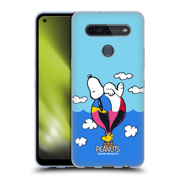 Peanuts Halfs And Laughs Snoopy & Woodstock Balloon Soft Gel Case for LG K51S