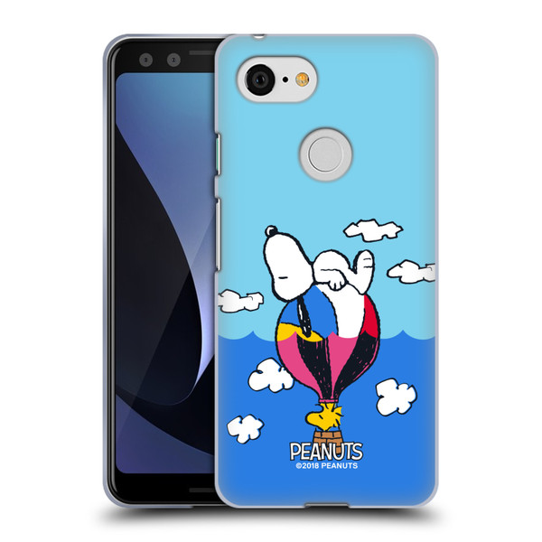 Peanuts Halfs And Laughs Snoopy & Woodstock Balloon Soft Gel Case for Google Pixel 3