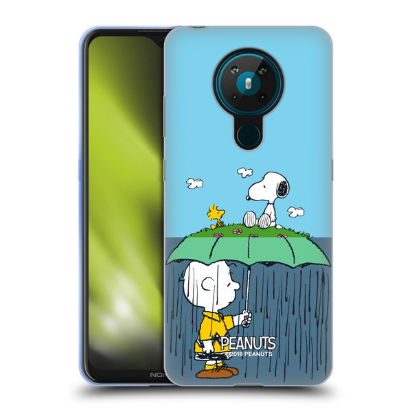 Peanuts Halfs And Laughs Charlie, Snoppy & Woodstock Soft Gel Case for Nokia 5.3