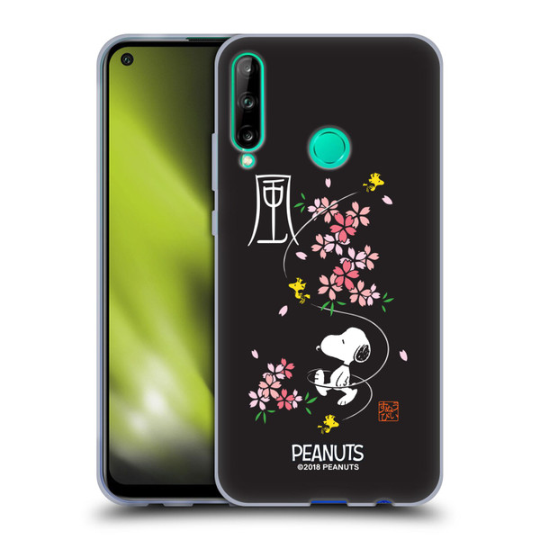Peanuts Oriental Snoopy Cherry Blossoms Soft Gel Case for Huawei P40 lite E