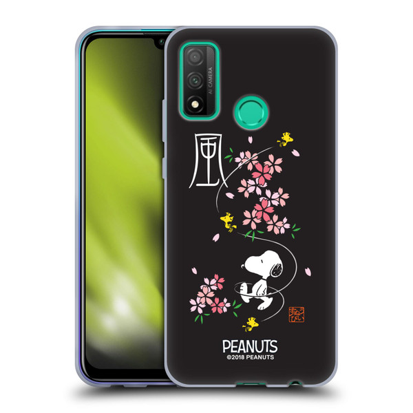 Peanuts Oriental Snoopy Cherry Blossoms Soft Gel Case for Huawei P Smart (2020)