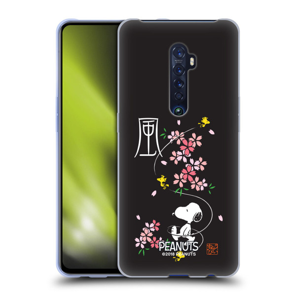 Peanuts Oriental Snoopy Cherry Blossoms Soft Gel Case for OPPO Reno 2