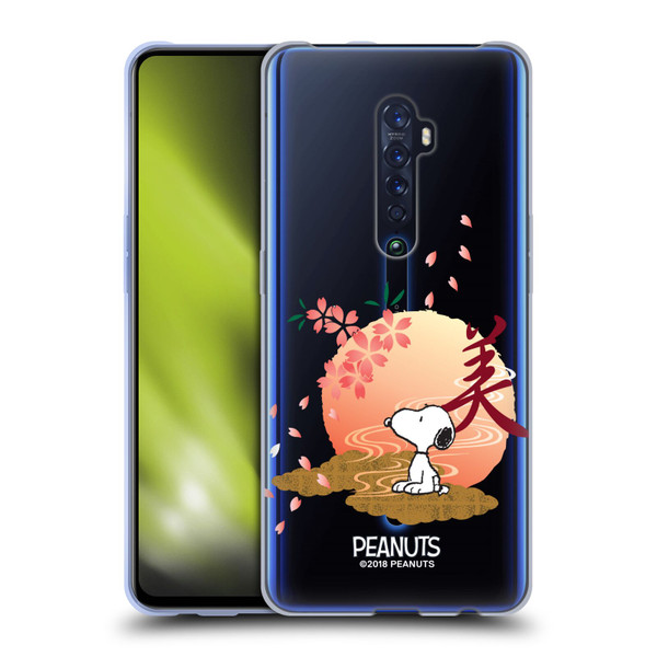 Peanuts Oriental Snoopy Sakura Soft Gel Case for OPPO Reno 2