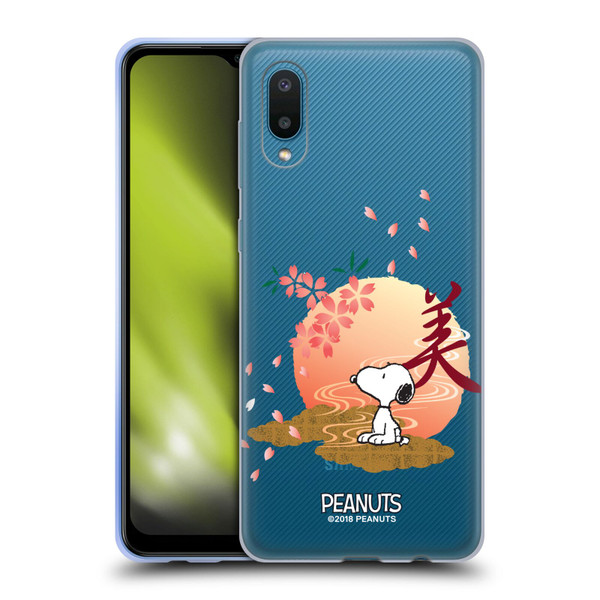 Peanuts Oriental Snoopy Sakura Soft Gel Case for Samsung Galaxy A02/M02 (2021)
