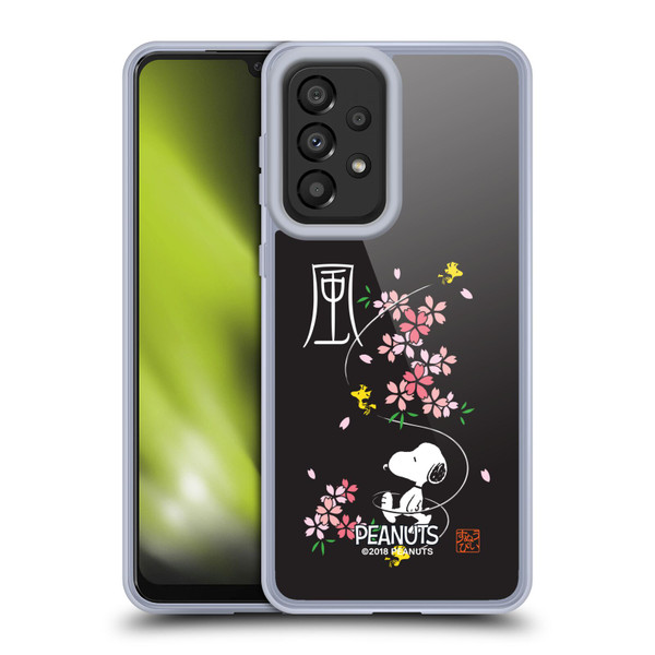 Peanuts Oriental Snoopy Cherry Blossoms Soft Gel Case for Samsung Galaxy A33 5G (2022)