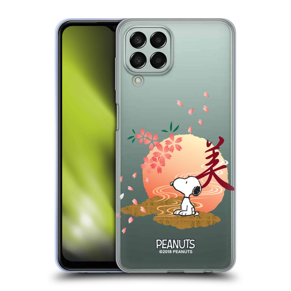 Peanuts Oriental Snoopy Sakura Soft Gel Case for Samsung Galaxy M33 (2022)