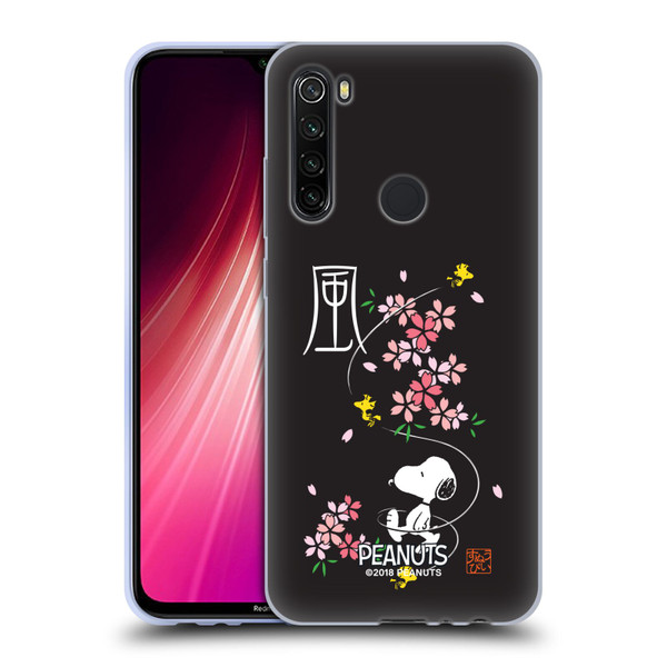 Peanuts Oriental Snoopy Cherry Blossoms Soft Gel Case for Xiaomi Redmi Note 8T