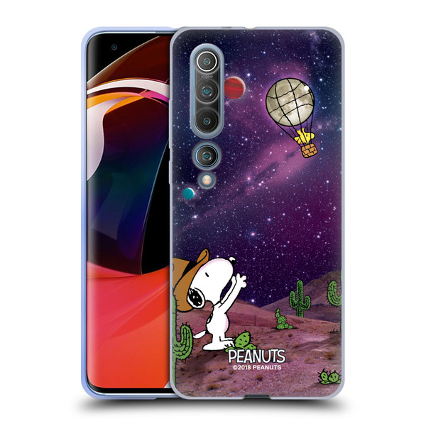 Peanuts Snoopy Space Cowboy Nebula Balloon Woodstock Soft Gel Case for Xiaomi Mi 10 5G / Mi 10 Pro 5G