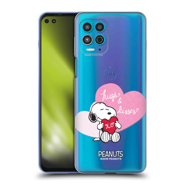 Peanuts Sealed With A Kiss Snoopy Hugs And Kisses Soft Gel Case for Motorola Moto G100