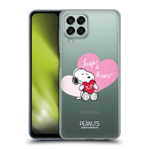 Peanuts Sealed With A Kiss Snoopy Hugs And Kisses Soft Gel Case for Samsung Galaxy M33 (2022)