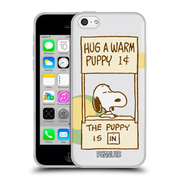 Peanuts Snoopy Hug Warm Soft Gel Case for Apple iPhone 5c