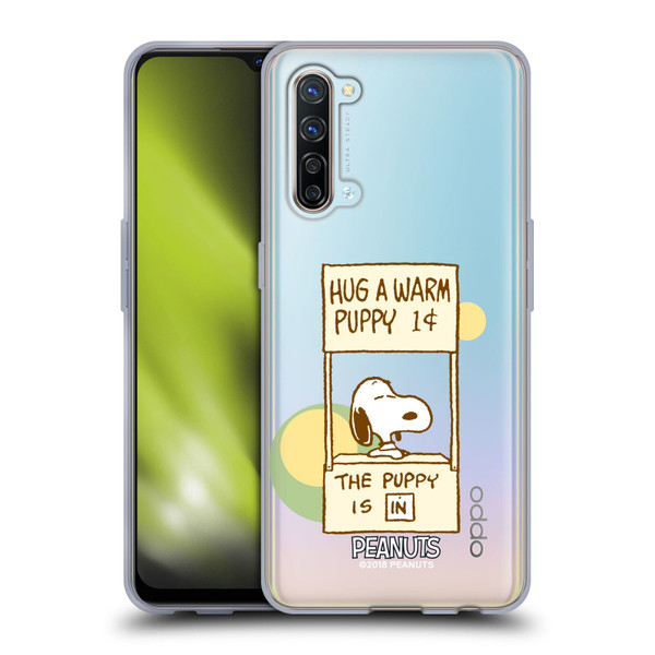 Peanuts Snoopy Hug Warm Soft Gel Case for OPPO Find X2 Lite 5G