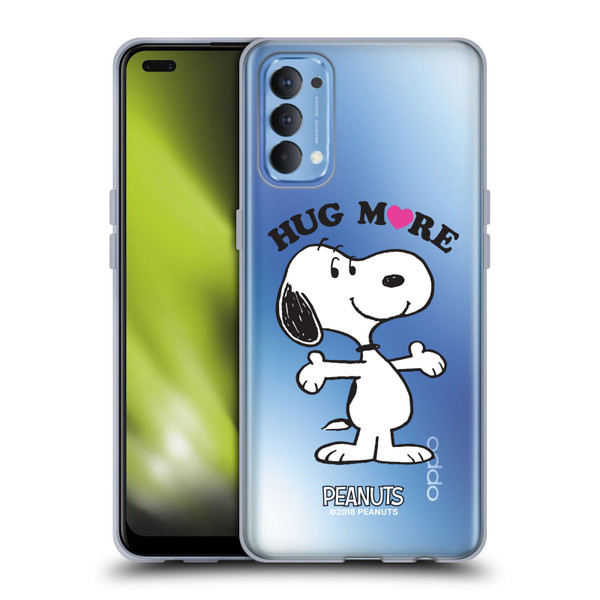 Peanuts Snoopy Hug More Soft Gel Case for OPPO Reno 4 5G
