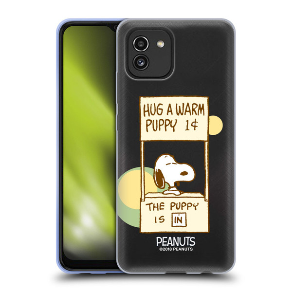 Peanuts Snoopy Hug Warm Soft Gel Case for Samsung Galaxy A03 (2021)