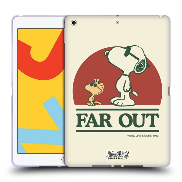 Peanuts Woodstock 50th Snoopy Woodstock Far Out Soft Gel Case for Apple iPad 10.2 2019/2020/2021