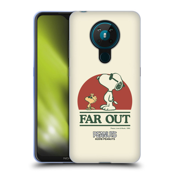 Peanuts Woodstock 50th Snoopy Woodstock Far Out Soft Gel Case for Nokia 5.3
