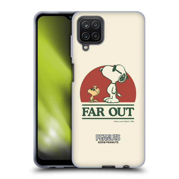 Peanuts Woodstock 50th Snoopy Woodstock Far Out Soft Gel Case for Samsung Galaxy A12 (2020)