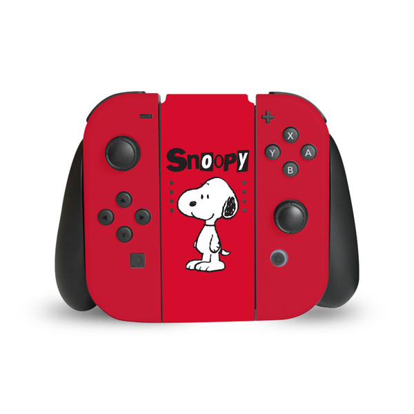 Peanuts Character Graphics Snoopy Vinyl Sticker Skin Decal Cover for Nintendo Switch Joy Controller