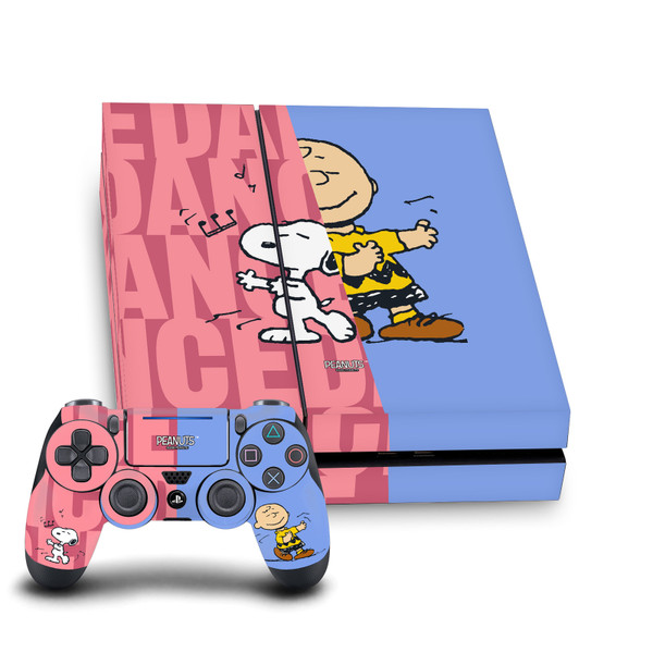 Peanuts Character Graphics Snoopy & Charlie Brown Vinyl Sticker Skin Decal Cover for Sony PS4 Console & Controller