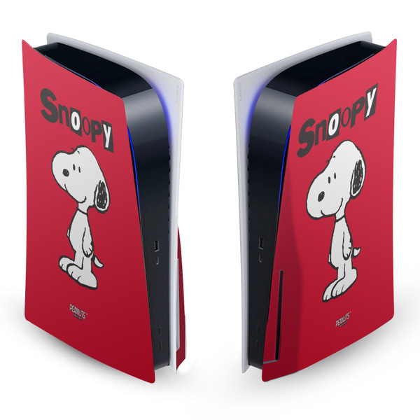 Peanuts Character Graphics Snoopy Vinyl Sticker Skin Decal Cover for Sony PS5 Disc Edition Console