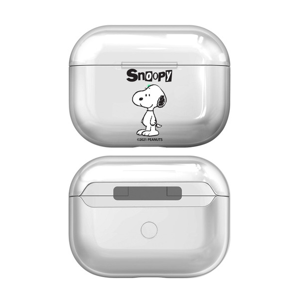 Peanuts Graphics Snoopy Clear Hard Crystal Cover Case for Apple AirPods Pro Charging Case