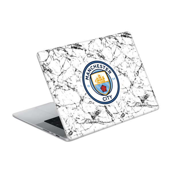 Manchester City Man City FC Art White Marble Vinyl Sticker Skin Decal Cover for Apple MacBook Pro 14" A2442