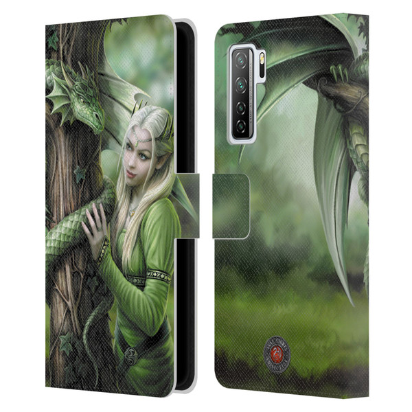 Anne Stokes Dragon Friendship Kindred Spirits Leather Book Wallet Case Cover For Huawei Nova 7 SE/P40 Lite 5G