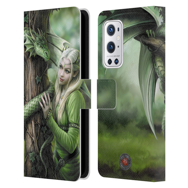 Anne Stokes Dragon Friendship Kindred Spirits Leather Book Wallet Case Cover For OnePlus 9 Pro