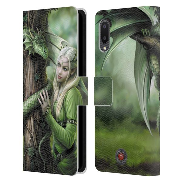 Anne Stokes Dragon Friendship Kindred Spirits Leather Book Wallet Case Cover For Samsung Galaxy A02/M02 (2021)