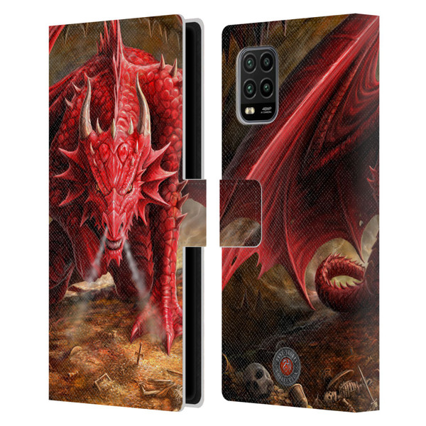 Anne Stokes Dragons Lair Leather Book Wallet Case Cover For Xiaomi Mi 10 Lite 5G