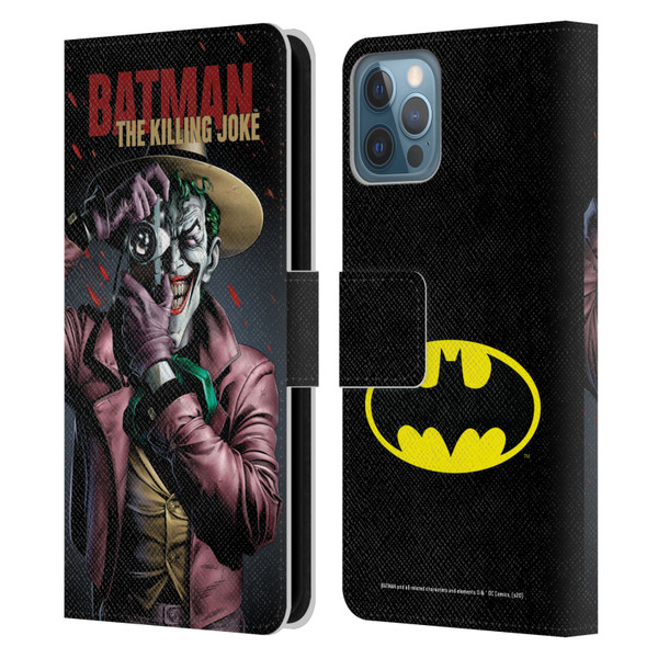 Batman DC Comics Famous Comic Book Covers The Killing Joke Leather Book Wallet Case Cover For Apple iPhone 12 / iPhone 12 Pro