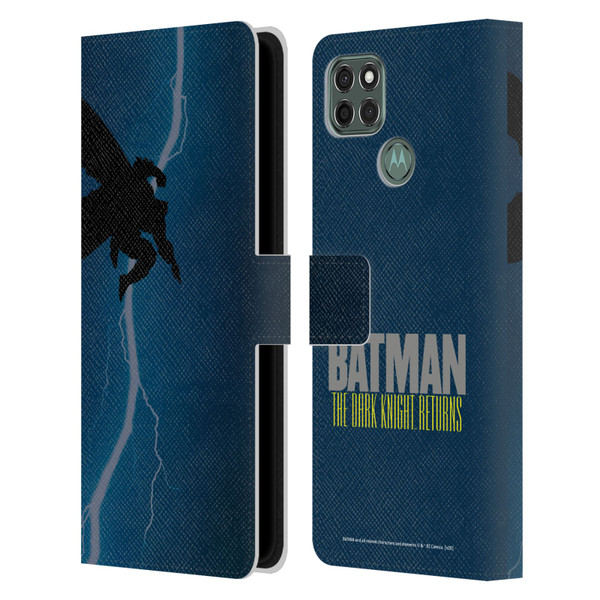 Batman DC Comics Famous Comic Book Covers The Dark Knight Returns Leather Book Wallet Case Cover For Motorola Moto G9 Power