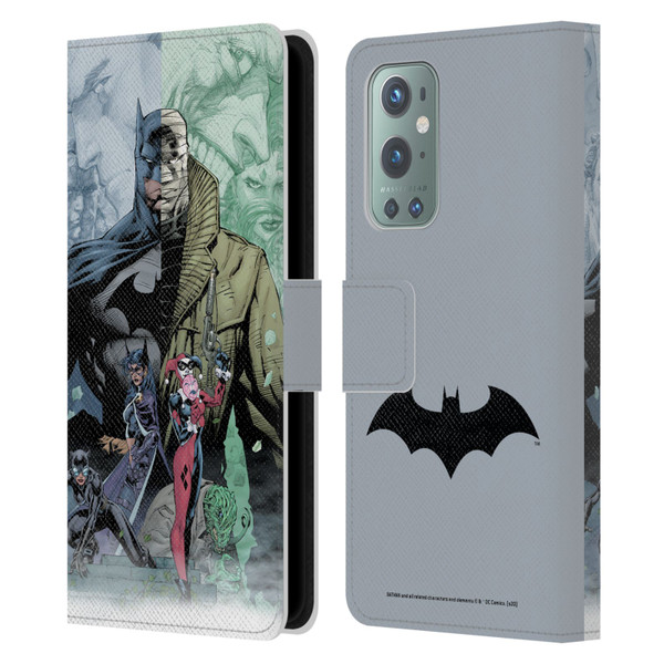 Batman DC Comics Famous Comic Book Covers Hush Leather Book Wallet Case Cover For OnePlus 9