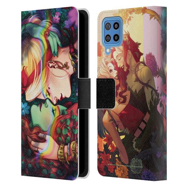 Batman DC Comics Gotham City Sirens Poison Ivy & Harley Quinn Leather Book Wallet Case Cover For Samsung Galaxy F22 (2021)