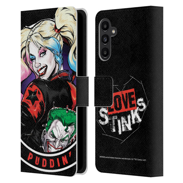Batman DC Comics Harley Quinn Graphics Puddin Leather Book Wallet Case Cover For Samsung Galaxy A13 5G (2021)