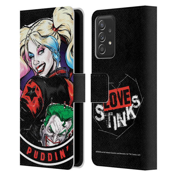Batman DC Comics Harley Quinn Graphics Puddin Leather Book Wallet Case Cover For Samsung Galaxy A53 5G (2022)