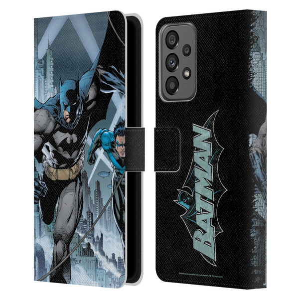 Batman DC Comics Hush #615 Nightwing Cover Leather Book Wallet Case Cover For Samsung Galaxy A73 5G (2022)