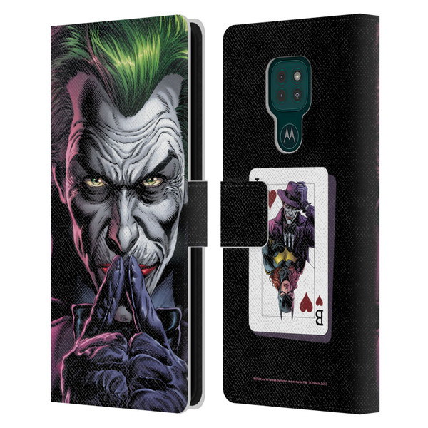 Batman DC Comics Three Jokers The Criminal Leather Book Wallet Case Cover For Motorola Moto G9 Play
