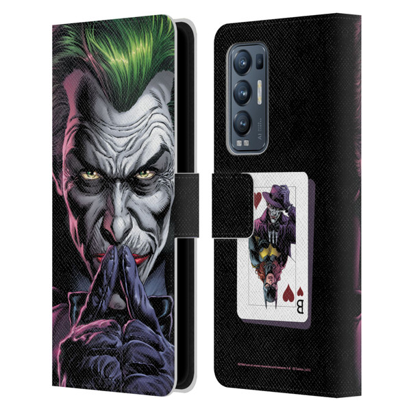 Batman DC Comics Three Jokers The Criminal Leather Book Wallet Case Cover For OPPO Find X3 Neo / Reno5 Pro+ 5G