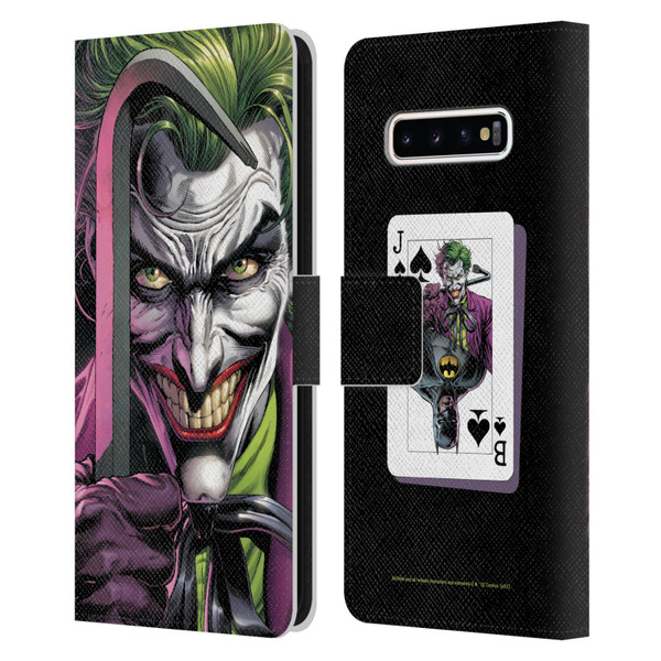 Batman DC Comics Three Jokers The Clown Leather Book Wallet Case Cover For Samsung Galaxy S10+ / S10 Plus