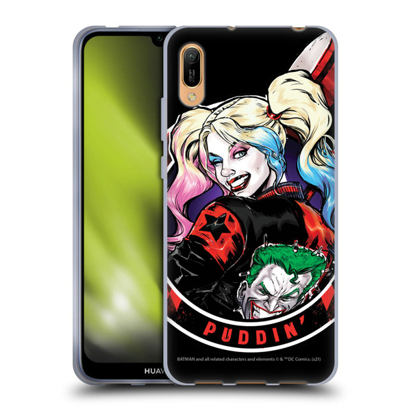 Batman DC Comics Harley Quinn Graphics Puddin Soft Gel Case for Huawei Y6 Pro (2019)