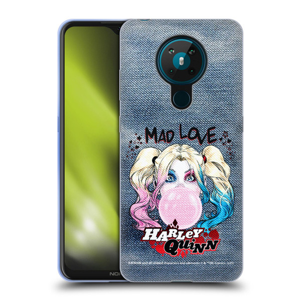 Batman DC Comics Harley Quinn Graphics Bubblegum Soft Gel Case for Nokia 5.3