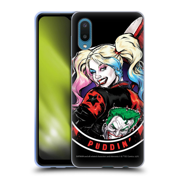 Batman DC Comics Harley Quinn Graphics Puddin Soft Gel Case for Samsung Galaxy A02/M02 (2021)
