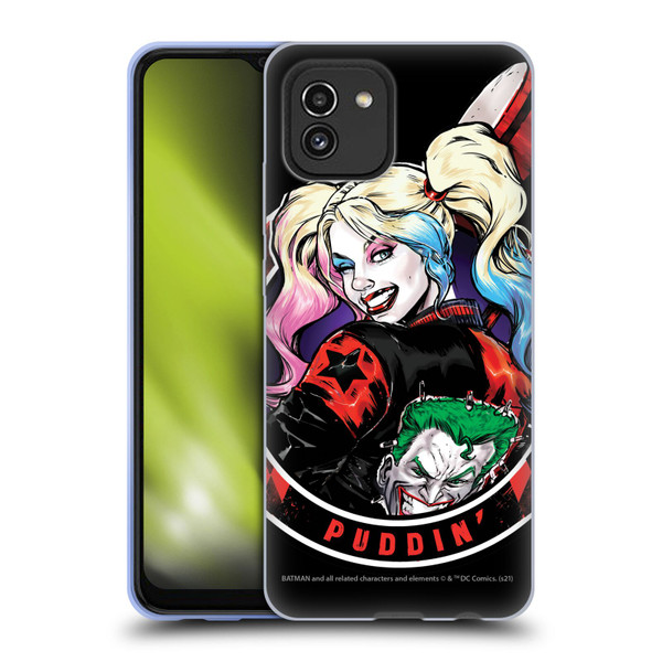 Batman DC Comics Harley Quinn Graphics Puddin Soft Gel Case for Samsung Galaxy A03 (2021)